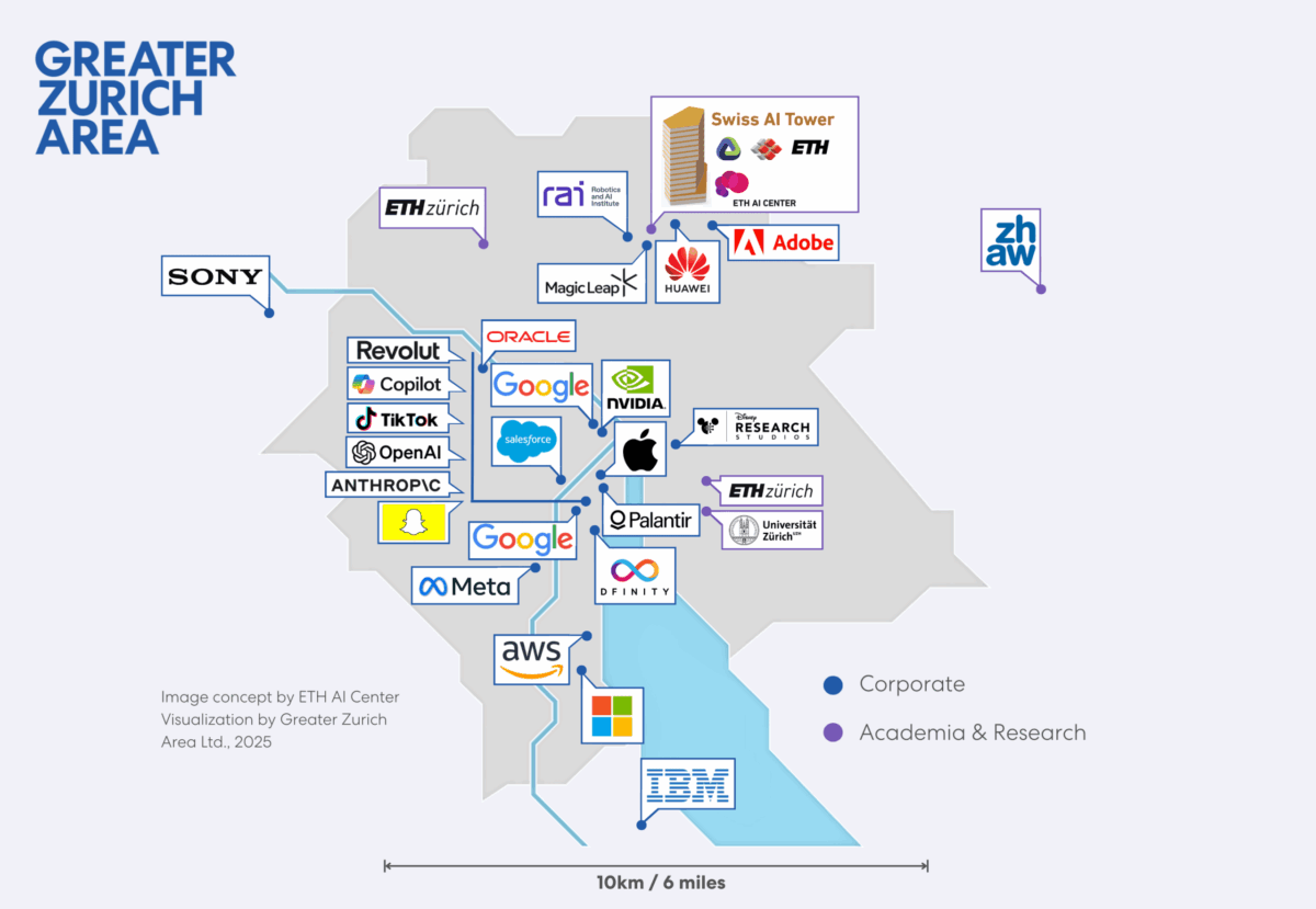 Swiss AI density in Zurich