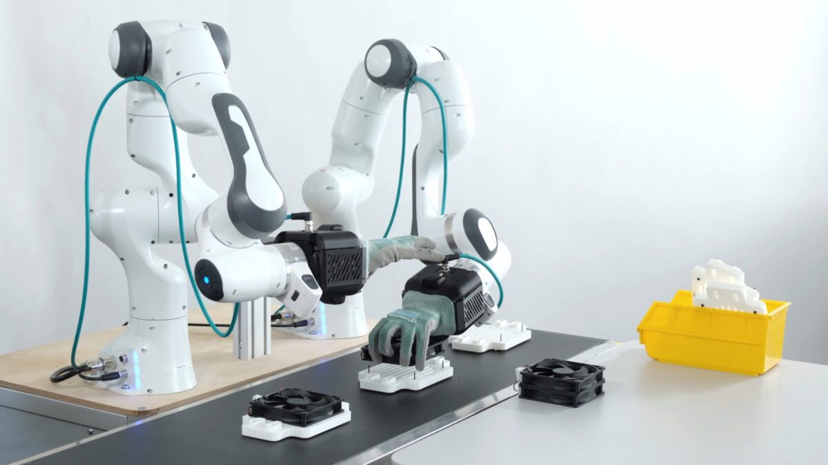 Mimic robotic arms at work