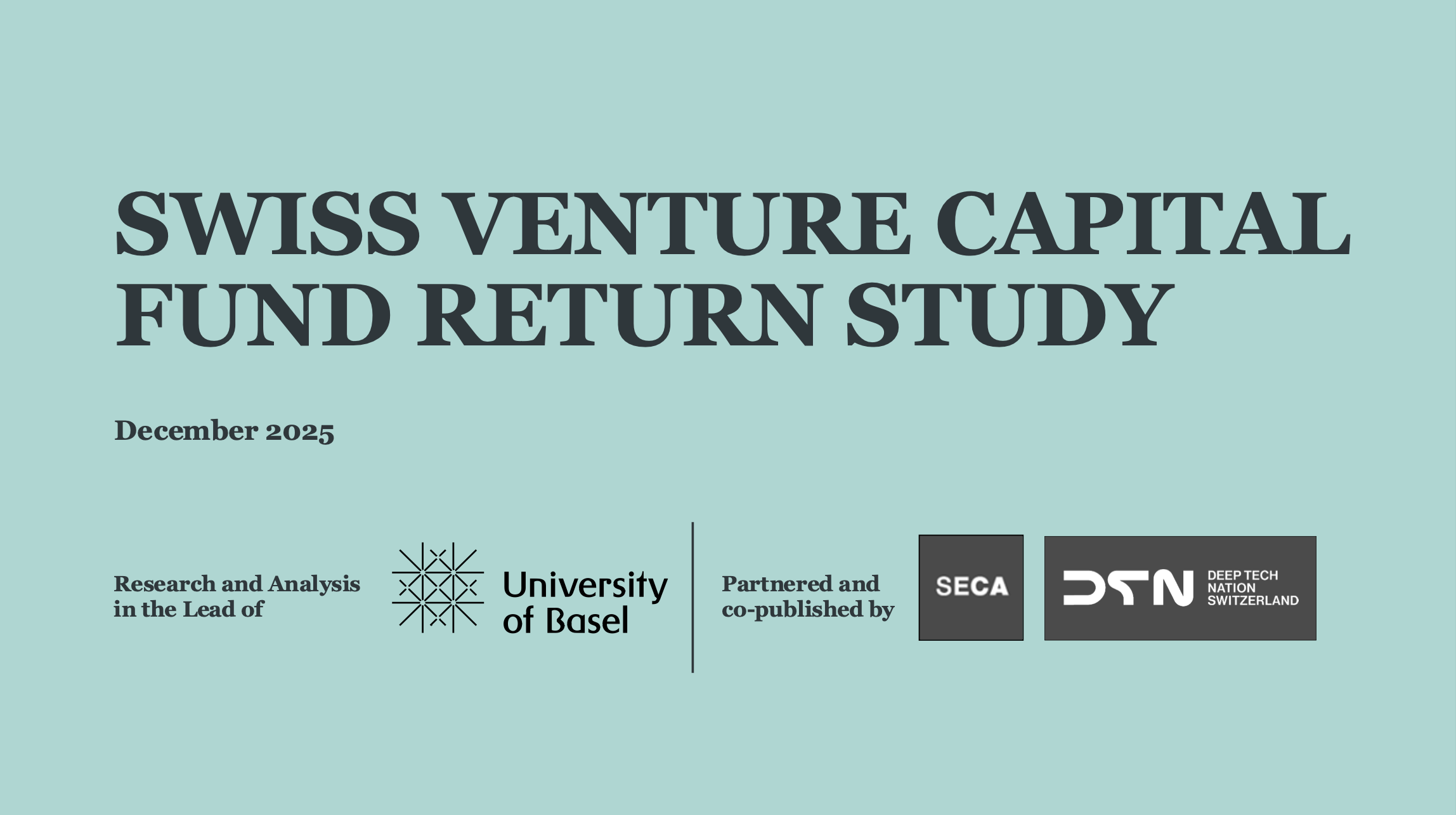 The Evidence We Needed: Establishing the First Benchmark for Swiss VC Return